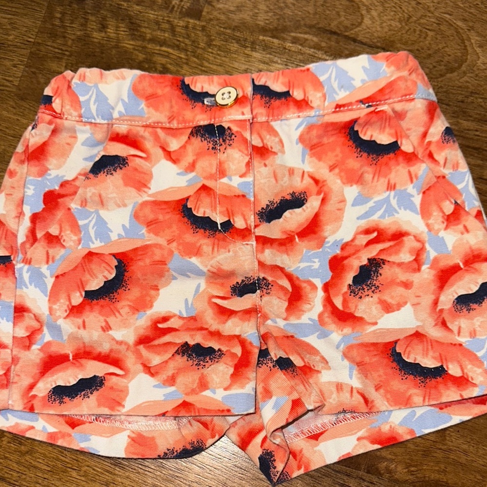 Janie and Jack High Waist Red and Blue Shorts